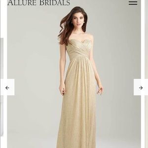 Gold bridesmaid dress